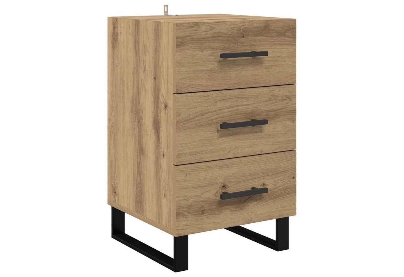 vidaXL Nachttisch Artisan-Eiche Holzwerkstoff 40x40x66 cm - Bild 2