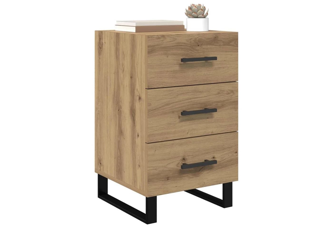 vidaXL Nachttisch Artisan-Eiche Holzwerkstoff 40x40x66 cm - Bild 3