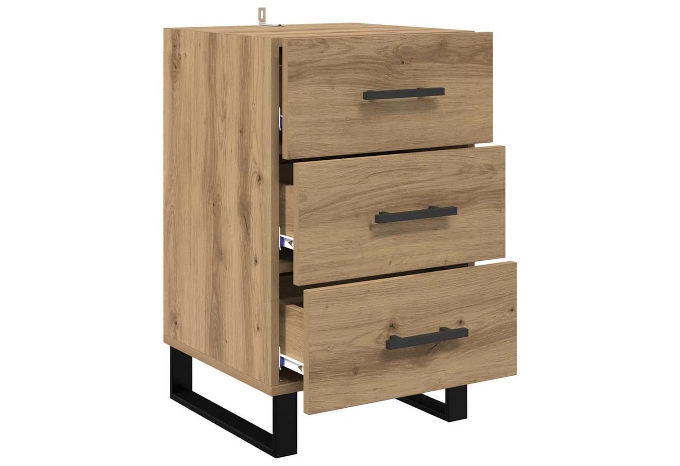 vidaXL Nachttisch Artisan-Eiche Holzwerkstoff 40x40x66 cm - Bild 5