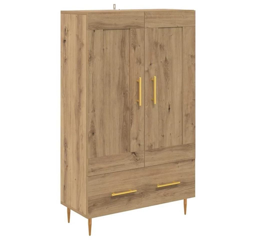 vidaXL Highboard Artisan-Eiche Modern mit goldenen Beinen - Bild 2
