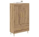 vidaXL Highboard Artisan-Eiche Modern mit goldenen Beinen Bild 3