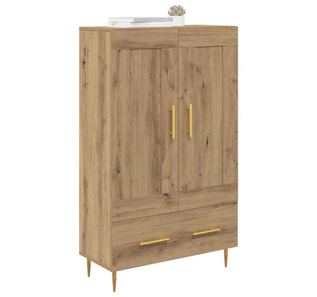 vidaXL Highboard Artisan-Eiche Modern mit goldenen Beinen - Bild 3