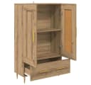 vidaXL Highboard Artisan-Eiche Modern mit goldenen Beinen Bild 5