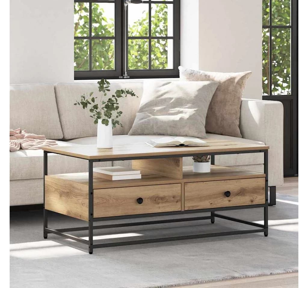 vidaXL Couchtisch Artisan-Eiche Holzwerkstoff