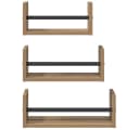 vidaXL Wandregal-Set 3-tlg. Artisan-Eiche Holzwerkstoff Bild 5