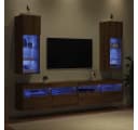 vidaXL Wandmontierter TV-Schrank 2er Set Artisan-Eiche Holzwerkstoff Bild 5
