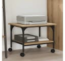 vidaXL Druckertisch Druckerständer Artisan-Eiche Holzwerkstoff Bild 1