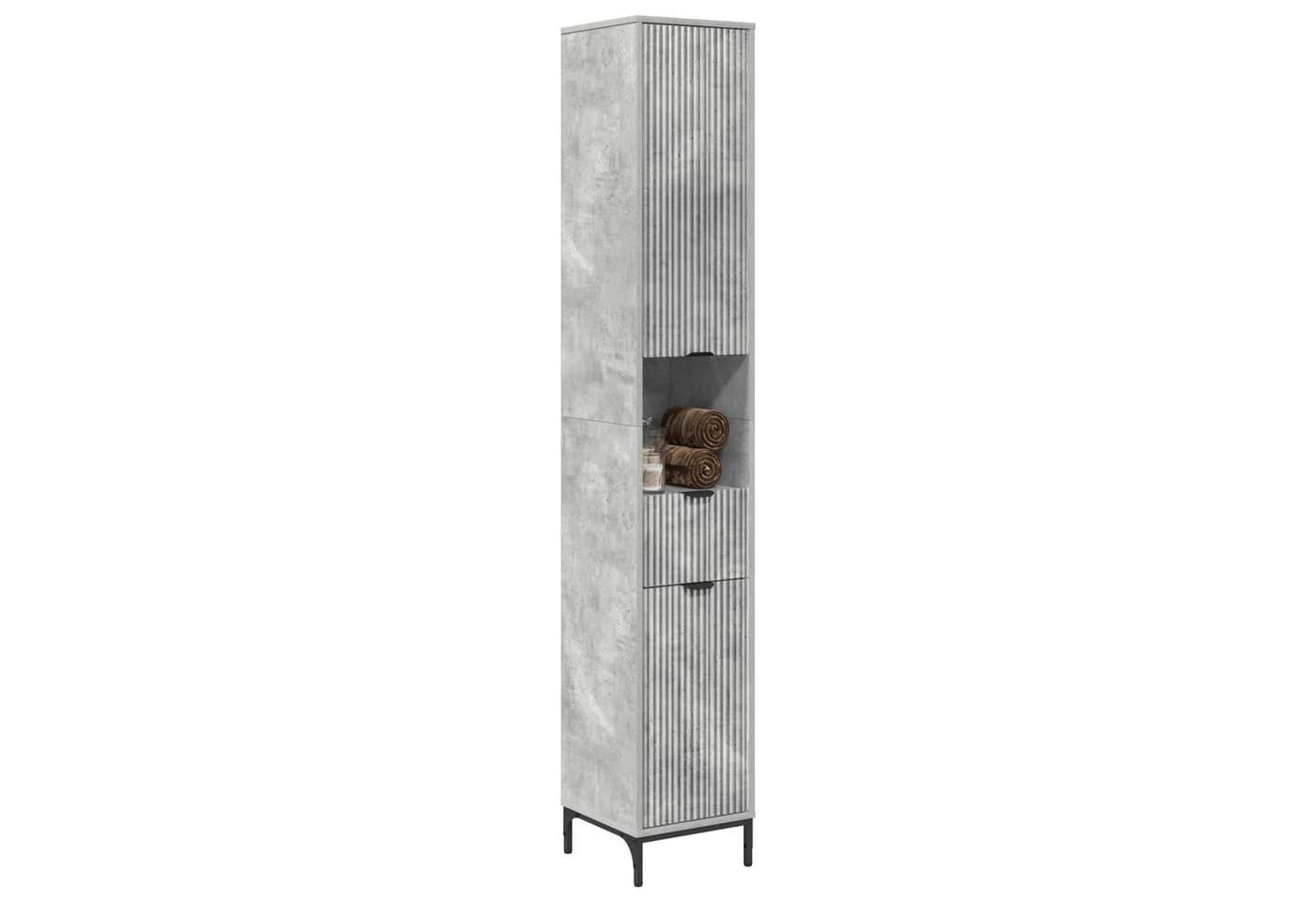 vidaXL Badezimmerschrank Beton Grau Modern Holzwerkstoff - Bild 3