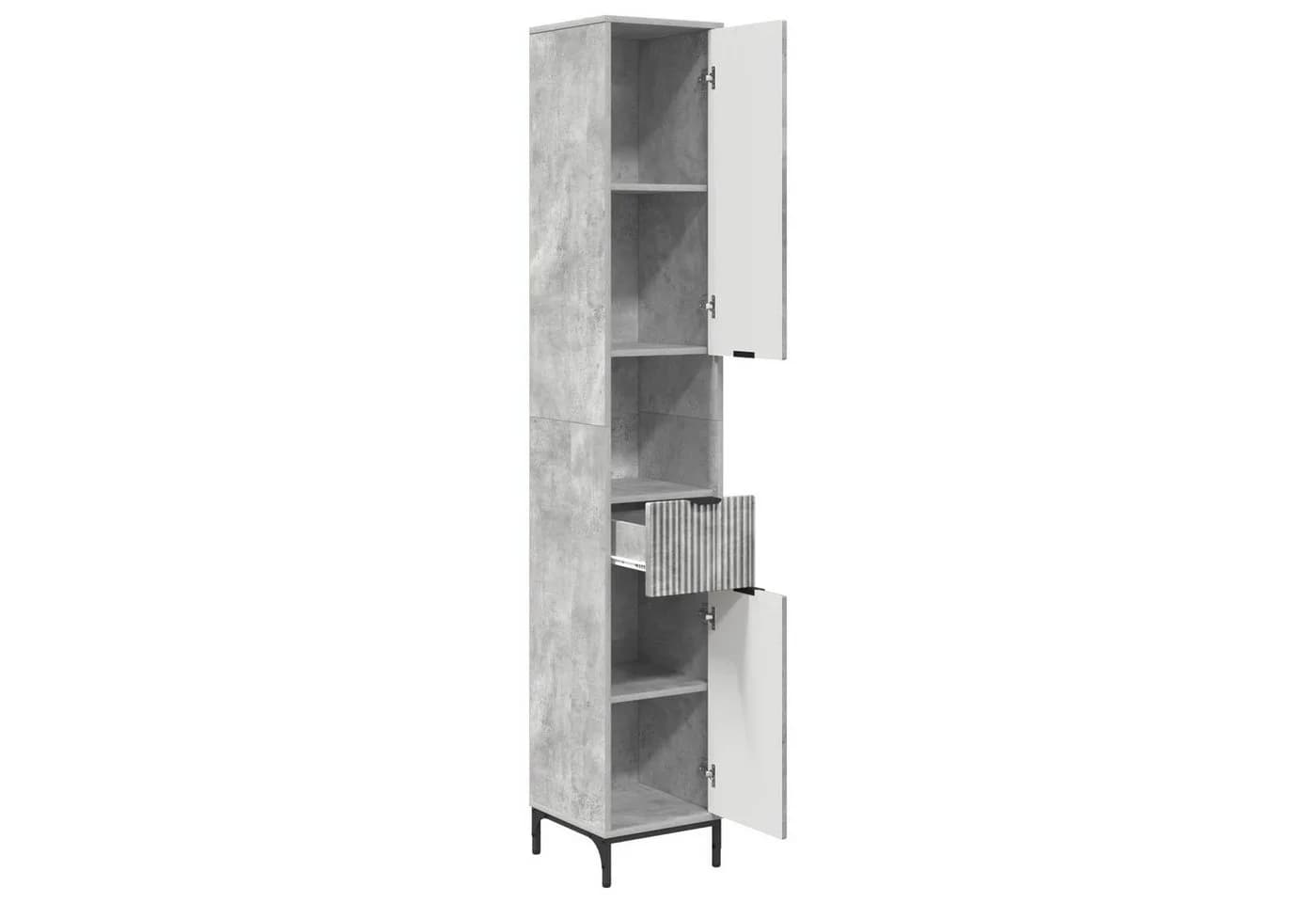 vidaXL Badezimmerschrank Beton Grau Modern Holzwerkstoff - Bild 5
