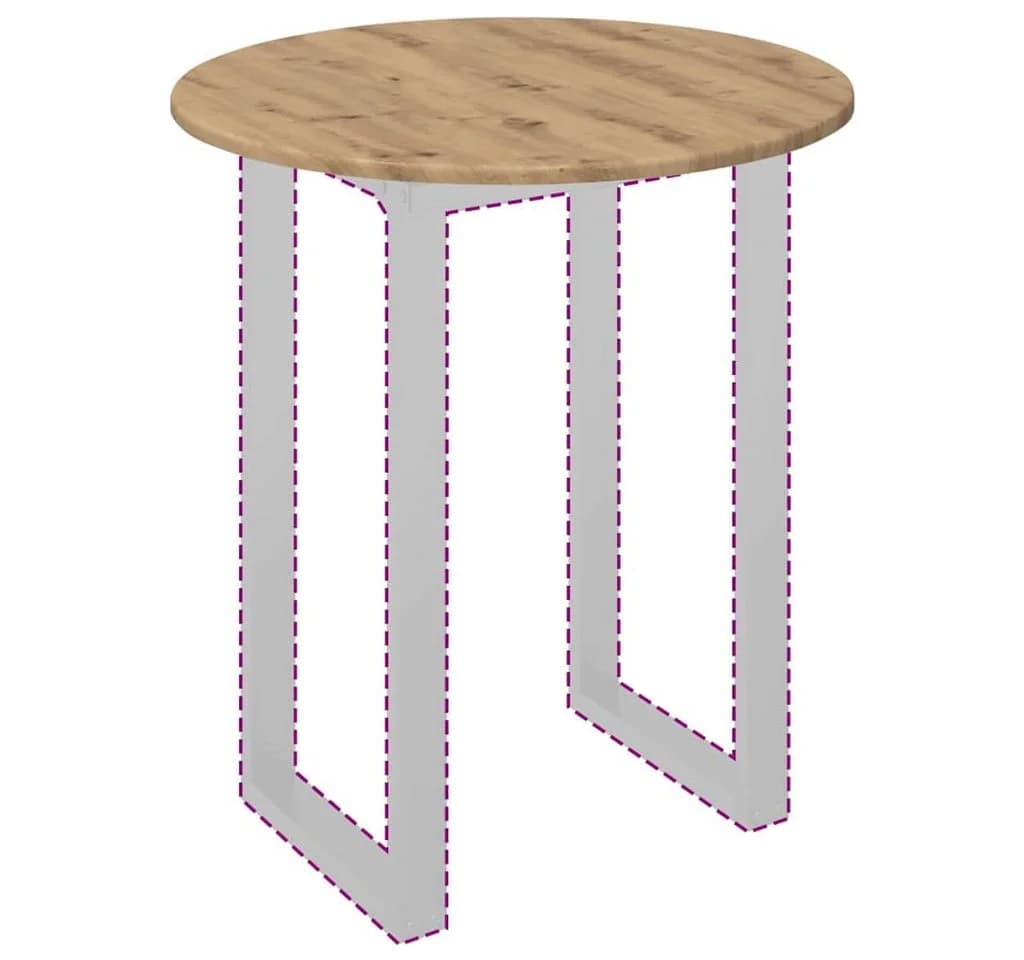 vidaXL Tischplatte Artisan-Eiche 60x60 cm Holzwerkstoff - Bild 3
