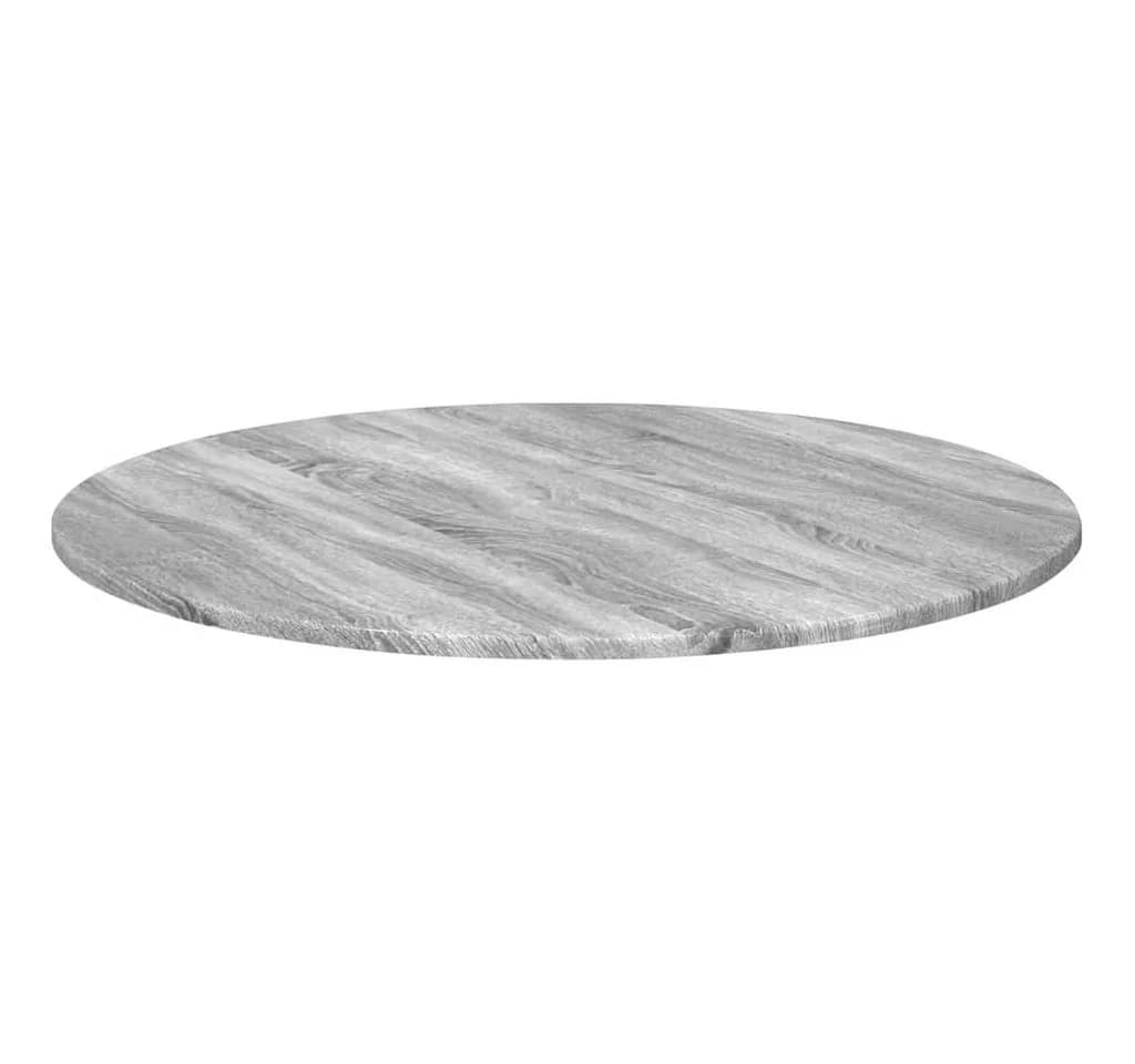 vidaXL Tischplatte Grau Sonoma Ø 80 cm Holzwerkstoff - Bild 5