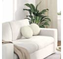 vidaXL Sitzkissen Samt Creme 30x13 cm Bild 1