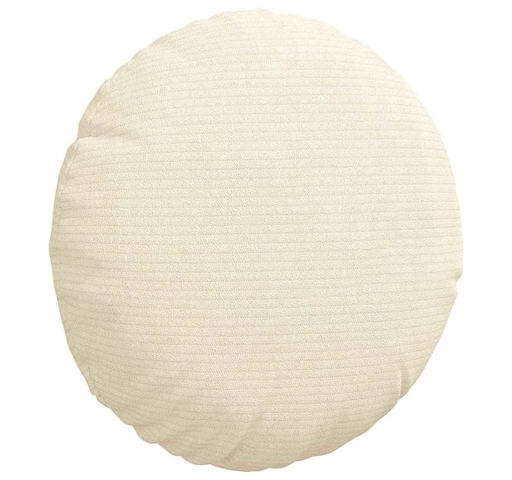 vidaXL Sitzkissen 2er Set Creme Cordstoff Rund Ø30 cm - Bild 5