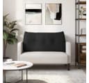 vidaXL Rückenkissen Schwarz Ergonomisch Samtstoff Bild 4