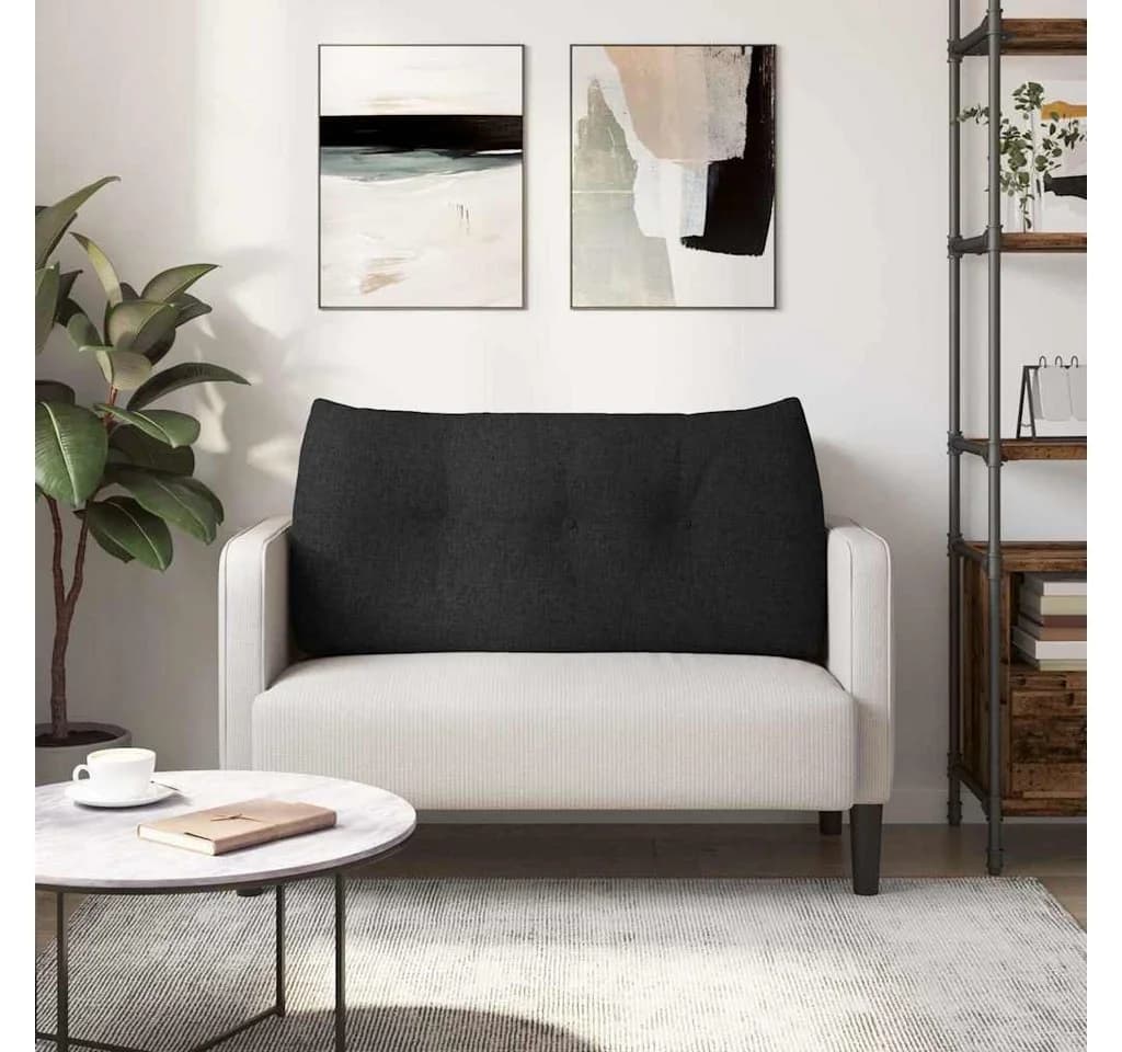 vidaXL Rückenkissen Schwarz Ergonomisch Samtstoff - Bild 4