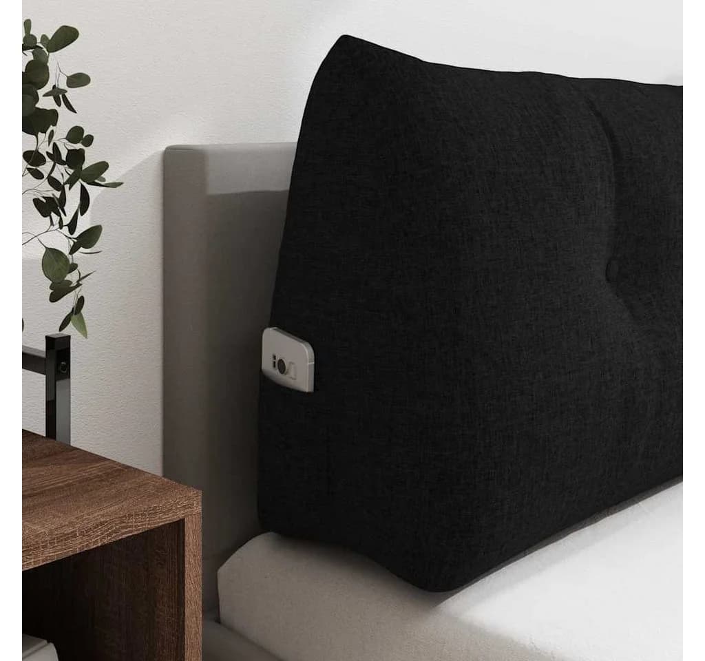 vidaXL Rückenkissen Schwarz Ergonomisch Samtstoff - Bild 5