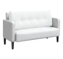 vidaXL Rückenkissen Weiß Samt Ergonomisch Abnehmbar Bild 3