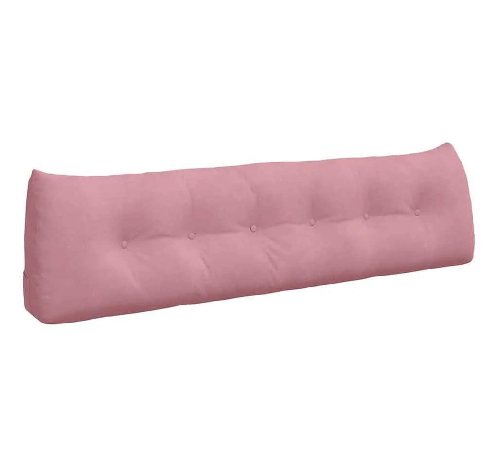 vidaXL Rückenkissen Rosa Samt Ergonomisch Mit Seitentasche - Bild 2