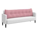 vidaXL Rückenkissen Rosa Samt Ergonomisch Mit Seitentasche Bild 3