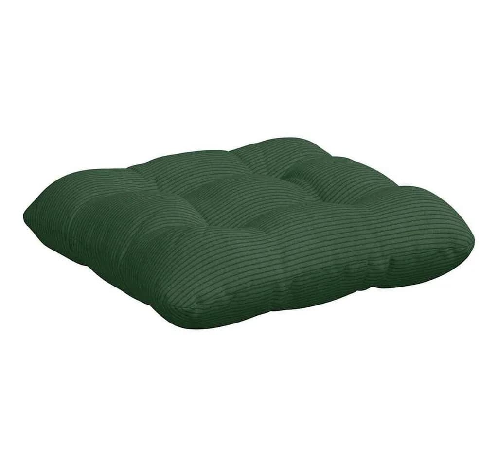 vidaXL Sitzkissen 4er-Set Dunkelgrün Cordstoff - Bild 5