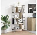 vidaXL Bücherregal 9 Ebenen Industriell Holzwerkstoff Stahl Bild 1