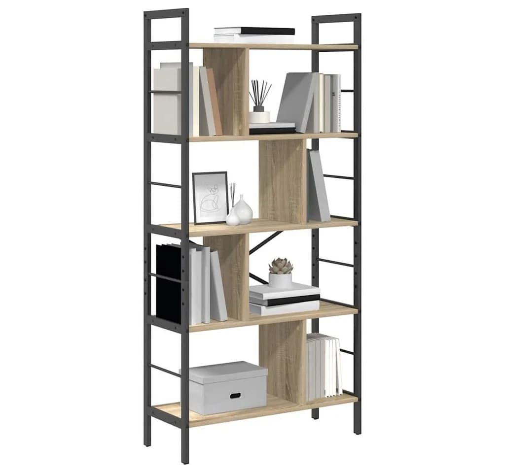 vidaXL Bücherregal 9 Ebenen Industriell Holzwerkstoff Stahl - Bild 3