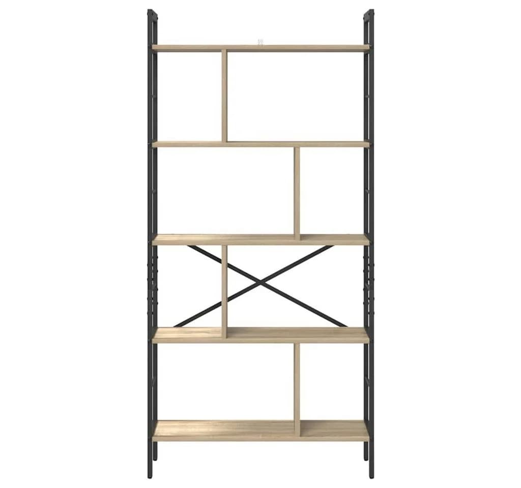 vidaXL Bücherregal 9 Ebenen Industriell Holzwerkstoff Stahl - Bild 5