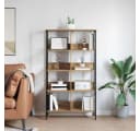 vidaXL Bücherregal Artisan-Eiche 82 x 32 x 144,5 cm Holzwerkstoff Bild 4