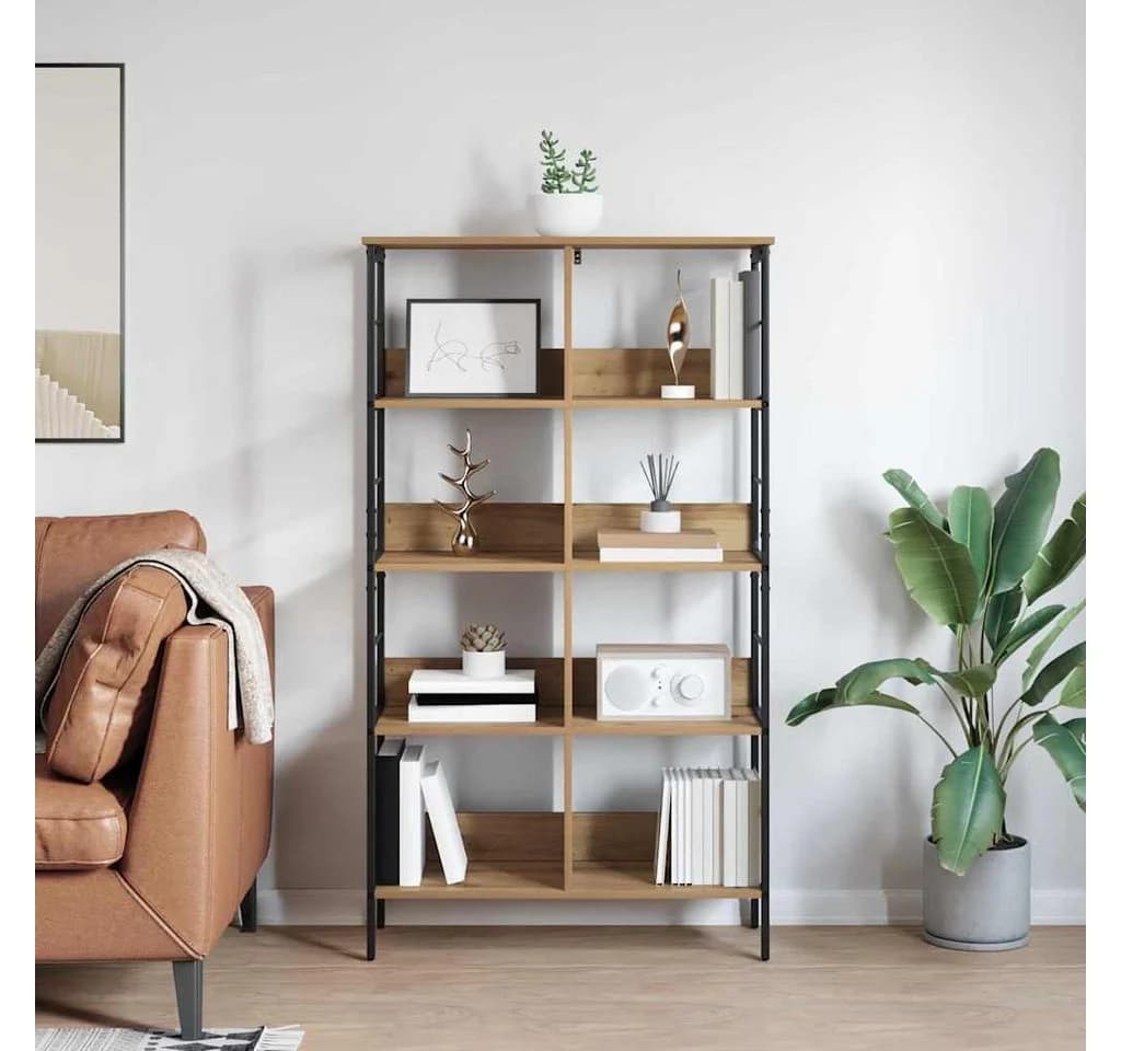 vidaXL Bücherregal Artisan-Eiche 82 x 32 x 144,5 cm Holzwerkstoff - Bild 4