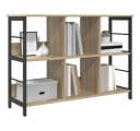 vidaXL Bücherregal 6 Ebenen Industriestil Holzwerkstoff Stahl Bild 3