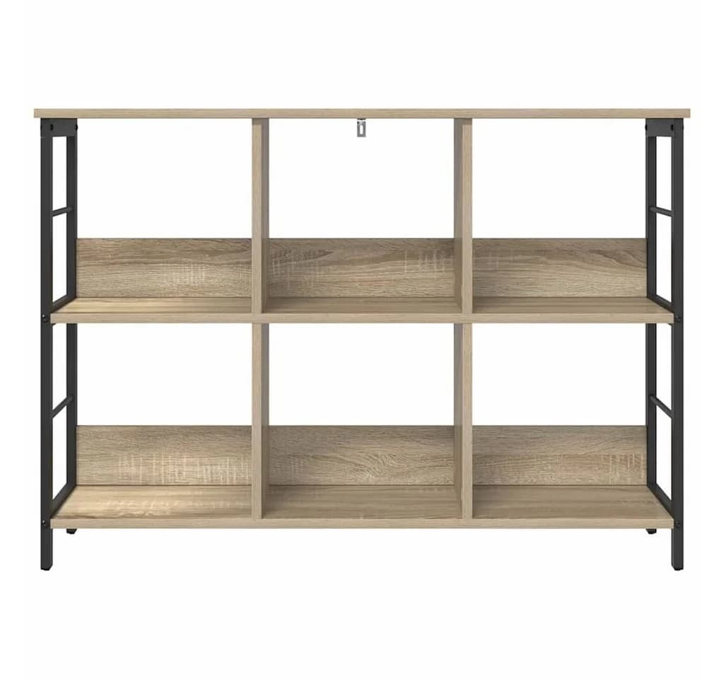 vidaXL Bücherregal 6 Ebenen Industriestil Holzwerkstoff Stahl - Bild 5