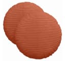 vidaXL Sitzkissen 2 Stk Rot-Orange Cordstoff Rund 40 cm Bild 2