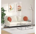 vidaXL Sitzkissen 2 Stk Rot-Orange Cordstoff Rund 40 cm Bild 4