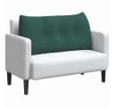 vidaXL Rückenkissen Dunkelgrün Samt Ergonomisch Bild 3
