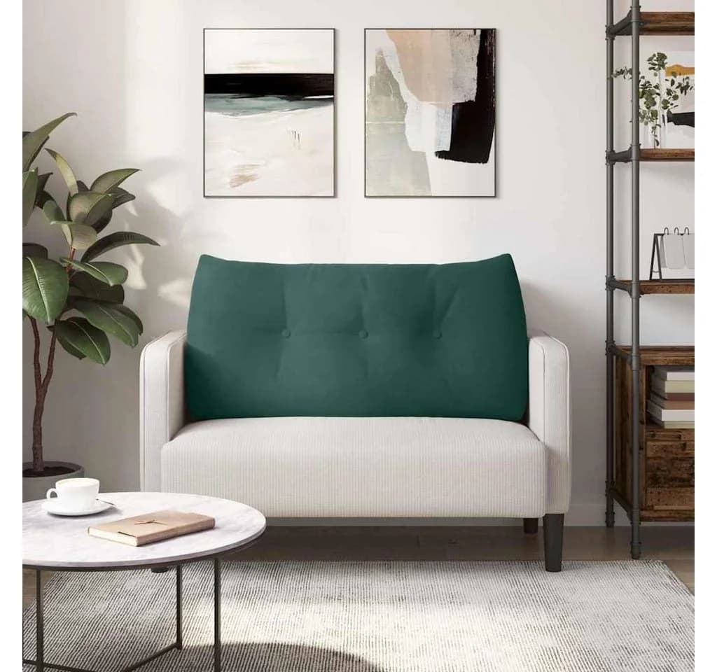 vidaXL Rückenkissen Dunkelgrün Samt Ergonomisch - Bild 4