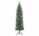 vidaXL Künstlicher Weihnachtsbaum 120 cm Grün/Weiß mit LED-Lichterkette Bild 5