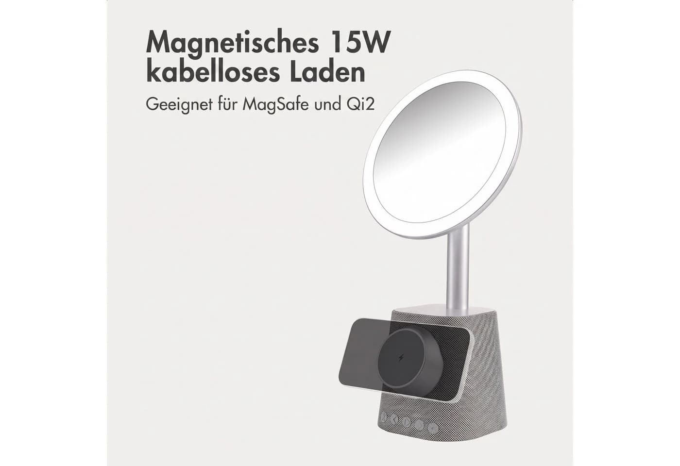 imoshiion Schminkspiegel mit Bluetooth-Lautsprecher & Ladefunktion - Bild 4