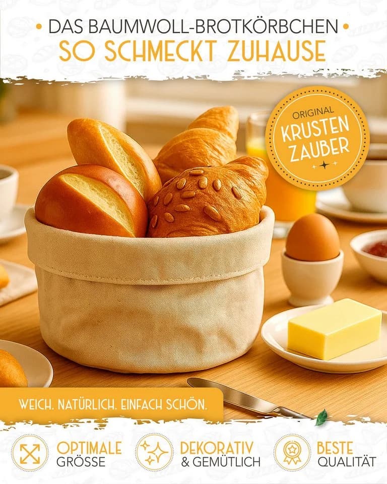 Krustenzauber Brotkasten Moderner Brotkorb & Brotaufbewahrung