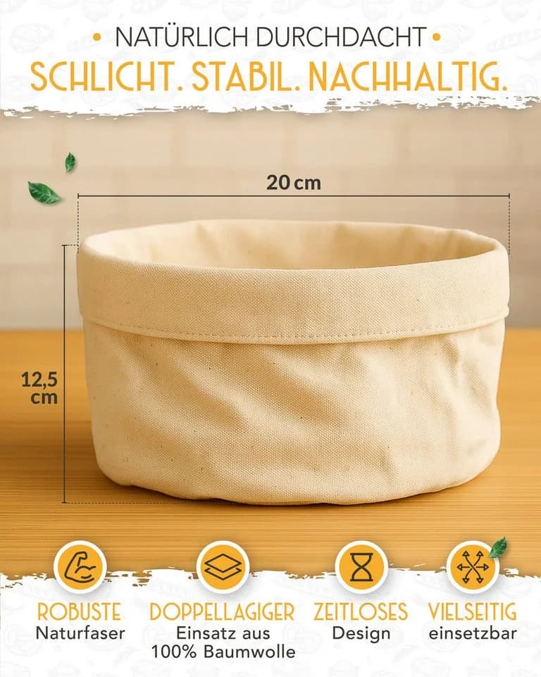 Krustenzauber Brotkasten Moderner Brotkorb & Brotaufbewahrung - Bild 3