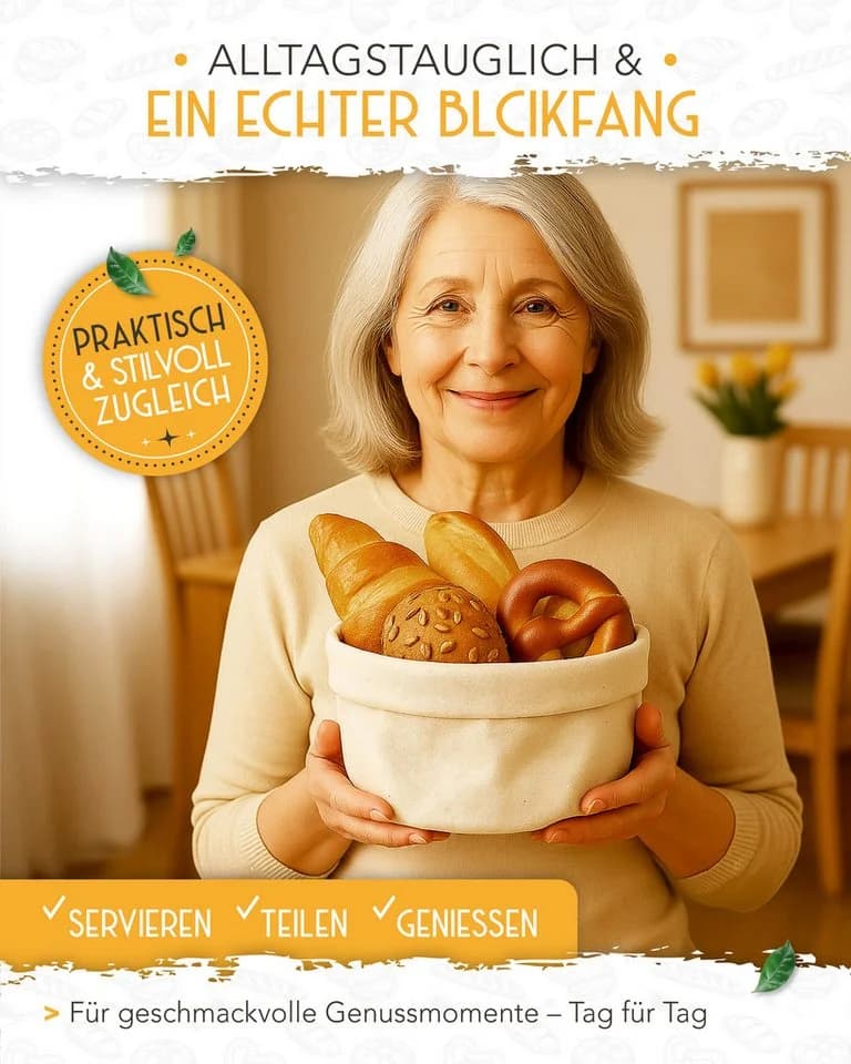 Krustenzauber Brotkasten Moderner Brotkorb & Brotaufbewahrung - Bild 4