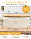 KRUSTENZAUBER Brotkasten Moderner Brotkorb für frisches Brot Bild 3