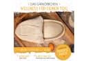 Krustenzauber Brotbackform Gusseisen Topf mit Deckel und Rattan-Gärkorb Bild 4