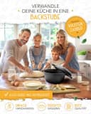 Krustenzauber Brotbackform Gusseisen Topf Set mit Lavasteinen Bild 1