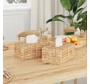 vidaXL Taschentuchboxdeckel Wasserhyazinthe 27,5 x 16,5 x 14 cm Bild 1