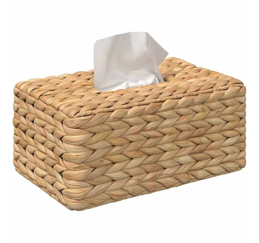 vidaXL Taschentuchboxdeckel Wasserhyazinthe 27,5 x 16,5 x 14 cm - Bild 3