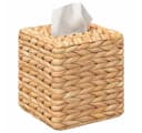 vidaXL Taschentuchboxdeckel 2er Set Wasserhyazinthe Braun Bild 3