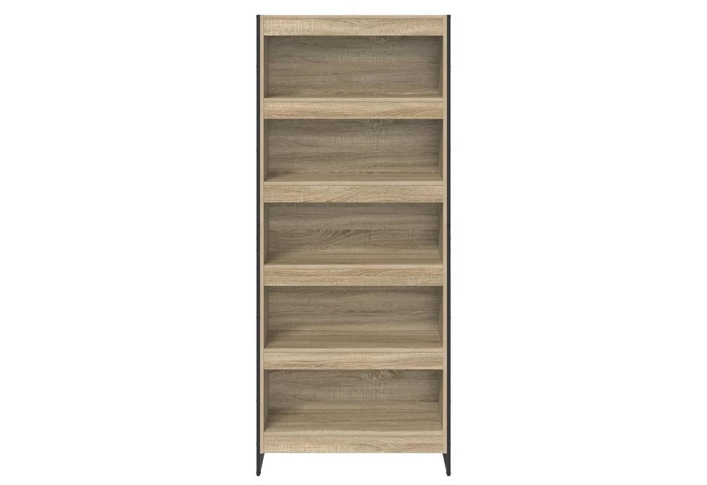 vidaXL Bücherregal 2-tlg. Sonoma Holzwerkstoff Stahl - Bild 5