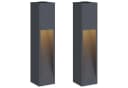 vidaXL Solar-LED-Wegeleuchte 2er-Pack Anthrazit Bild 2