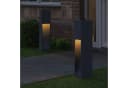 vidaXL Solar-LED-Wegeleuchte 2er-Pack Anthrazit Bild 3