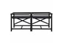 vidaXL Waschmaschinen-Podest Schwarz Stahl 120x56x52 cm Bild 1